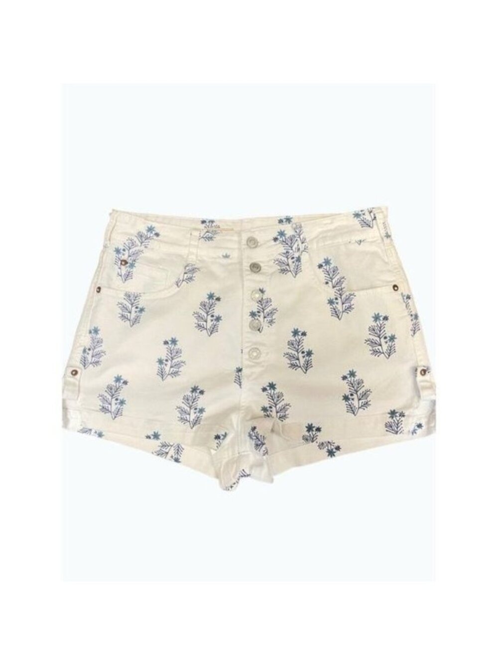 Pilcro Ultra High-Rise Denim Shorts size 32 fit 31 - Picture 4 of 10
